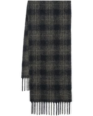 A.P.C. Karierter Schal - Schwarz