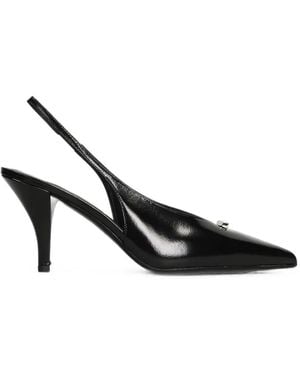 Chantal Pointed-Toe Slingback Pumps - Black