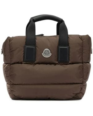 Moncler Mini Caradoc Padded Tote Bag - Brown