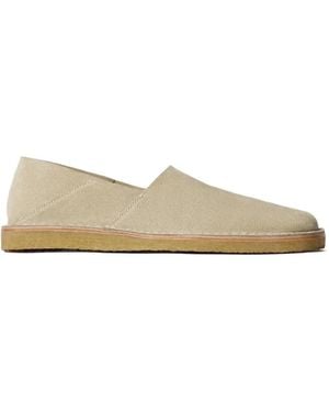 Lemaire Square-Toe Slip-On Loafers - Natural