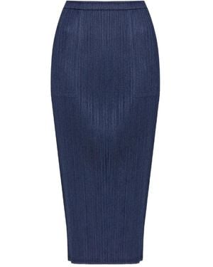 Pleats Please Issey Miyake プリーツ スカート - ブルー