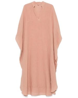 120% Lino Abito Midi - Rosa