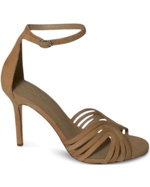 Polo Ralph Lauren 90Mm Leather Sandals - Metallic