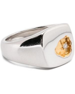 Tom Wood Mined Ring - Weiß