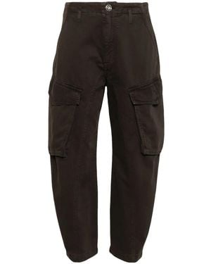 Pinko ミッドライズ テーパードカーゴパンツ - ブラック