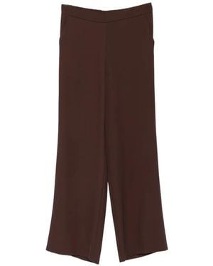 Vera Mont Broek Met Wijde Pijpen - Bruin