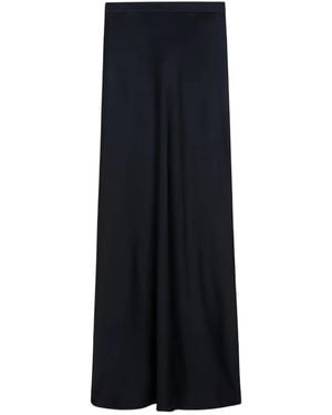 Max Mara Langer Rimini Rock mit Diagonalschnitt - Blau