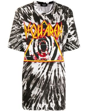 DSquared² Oversized Tie-dye T-shirt - Black