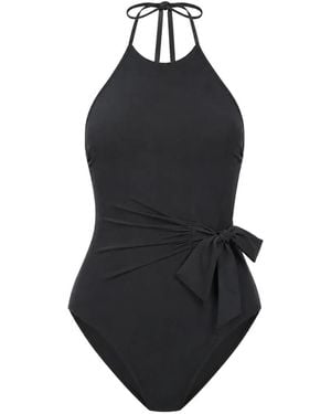 Gottex Luna Bow-Detail Swimsuit - Black