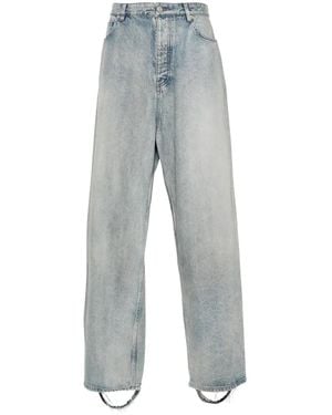 Balenciaga Baggy Wide-Leg Jeans - Blue
