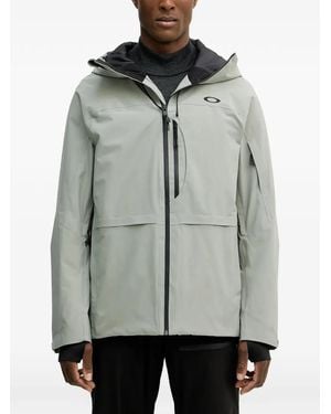 Oakley Canopy Insulated Hooded Ski Jacket - Gray