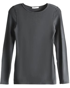 Amomento Top Met Lange Mouwen - Grijs