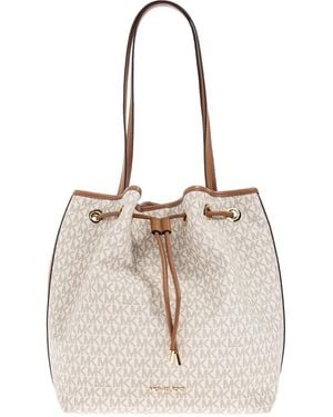 MICHAEL Michael Kors Monogram Shoulder Bag - Natural