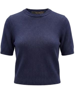 Toccin Elsie Short-Sleeves Jumper - Blue