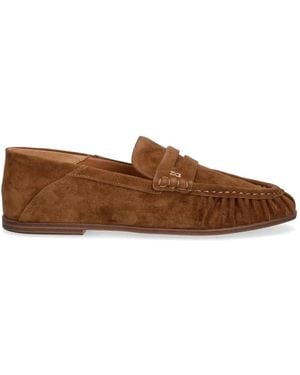 Nokwol Mica Suede Loafers - Brown