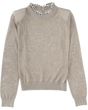 Circus Hotel Chain-Detail Jumper - White