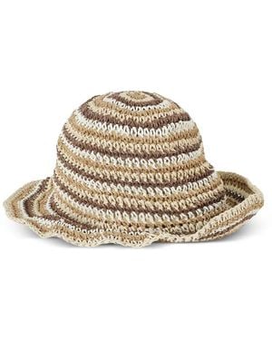 Missoni Zigzag-Knit Sun Hat - White
