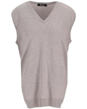 LA ROSE Ropa De Punto Con Cuello En V - Gris