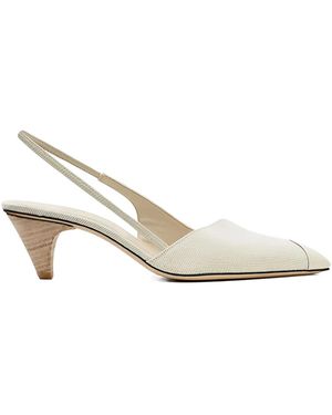 IRO Slingback Cone-Heel Pumps - White