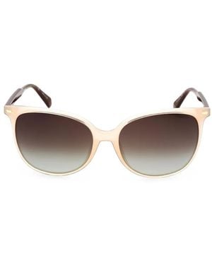Polaroid Rectangle-Frame Sunglasses - White
