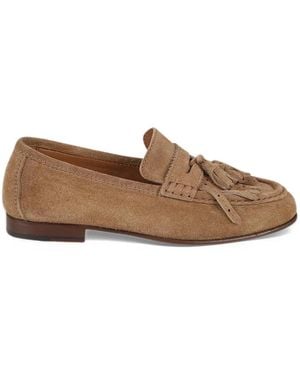 Ermanno Scervino Tassel Fringe Loafers - Brown