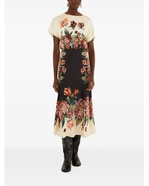 FARM Rio Floral-Print Dress - Natural