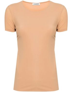 Jil Sander T-Shirt Con Scollo Rotondo - Neutro