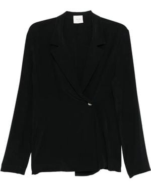 Alysi Button Detail Jacket - Black