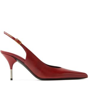 Versace Nyx Leren Slingback Pumps - Rood