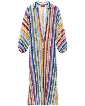 Missoni Zig-Zag Maxi Dress - White