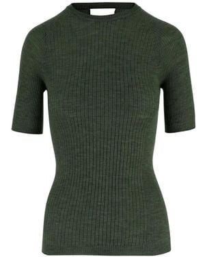 Sa Su Phi Short-Sleeved Ribbed T-Shirt - Green