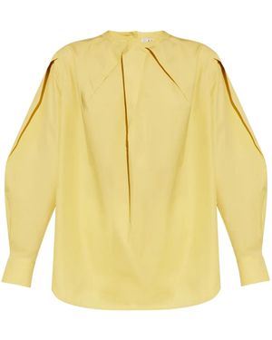 Max Mara Rear-Buttoned Blouse - Yellow