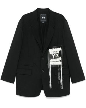 Y-3 Sport Blazer Met Patch - Zwart