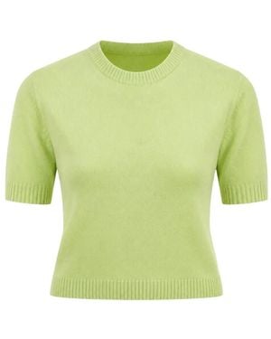 Autumn Cashmere Jersey Con Cuello Redondo - Verde