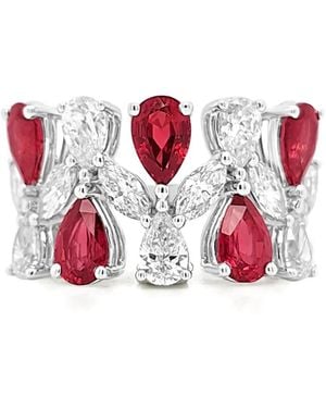 HYT Jewelry Ruby And Diamond Ring - White