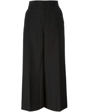 Junya Watanabe Wide Leg Cropped Pants - Black