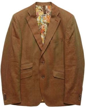 ABSEITS Graphic-Lining Tailored Blazer - Brown