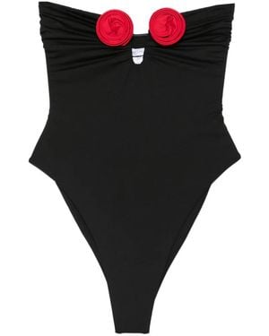 LaRevêche Alma Badpak Met Bloemen-Applicatie - Zwart
