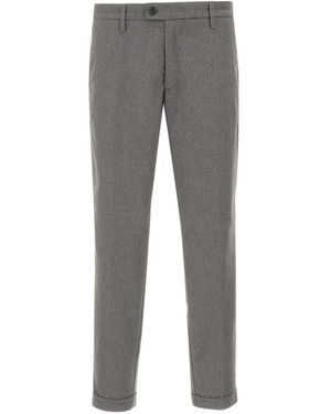 Re-hash Buttoned Cuffed Pants - Gray