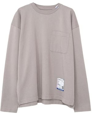 in・stru(men-tal) T-Shirt Met Lange Mouwen - Grijs