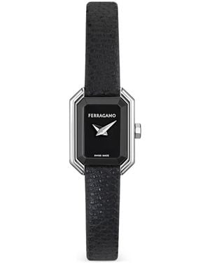 Ferragamo Crystal Petite 20Mm Watch - Black