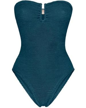 Paramidonna Frida Textured One-Piece - Blue