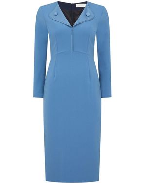 Jane Venice Midi Dress - Blue