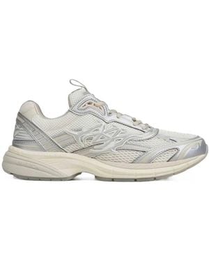 Amiri M-Tech Metallic-Sneakers Mit Mesh-Einsätzen - Weiß