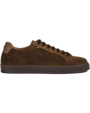 Doucal's Suede Lace-Up Sneakers - Brown