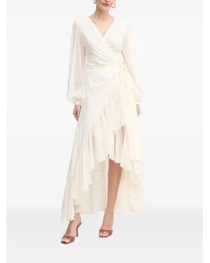 Marciano Gerüschtes Elsa Maxikleid - Weiß