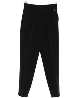Twinset Pleated-Detail Cropped Pants - Black