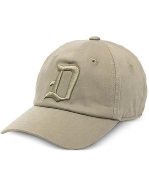 Dondup Logo-Embroidered Baseball Cap - Natural
