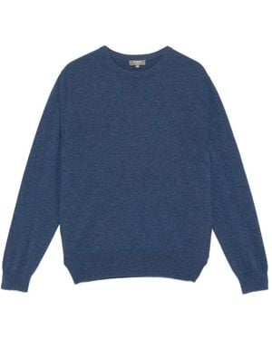 N.Peal Cashmere Organic Cashmere Jumper - Blue