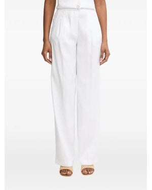 Guess Pleated Wide-Leg Trousers - White